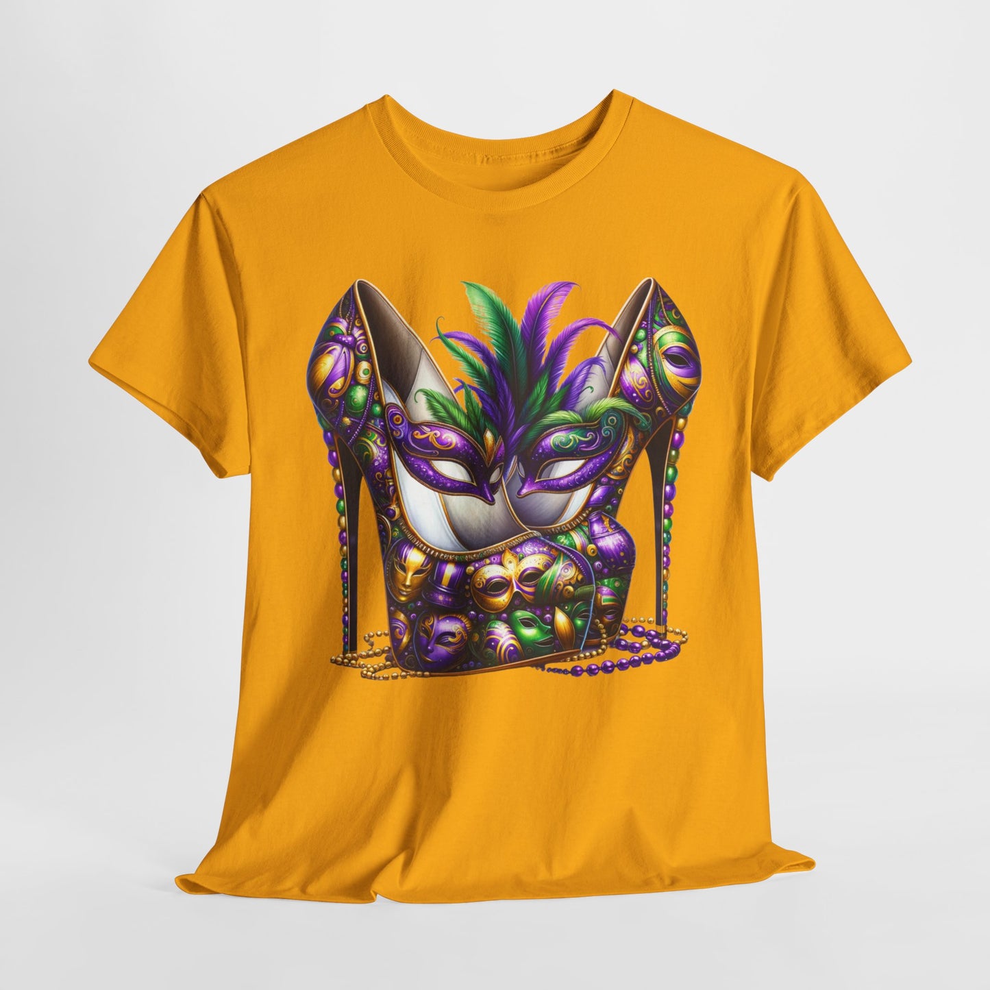 Mardi Gras Masquerade Unisex Heavy Cotton Tee